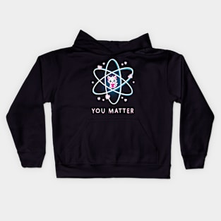 You matter, valentine cat! Kids Hoodie